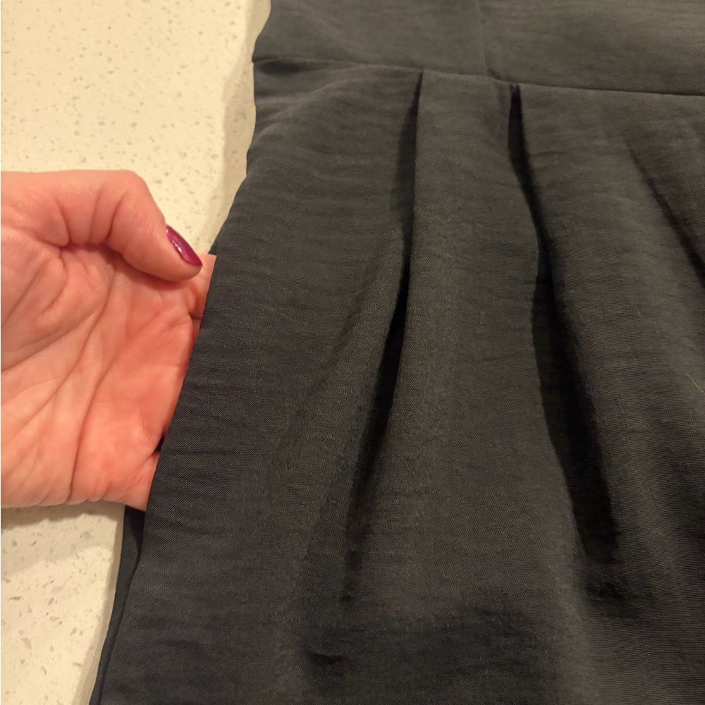Monteau Black Sleeveless Smocked Wide Leg Jumpsuit NWT! - Picture 10 of 12